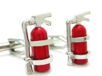 Fun Fire Extinguisher Cufflinks Gift Boxed