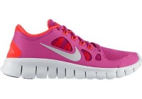 Nike Kids's NIKE FREE 5.0 (GS) RUNNING SHOES 4 Kids US (FSN PINK/MTLLC SLVR/TTL CRMSN)