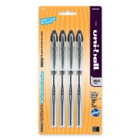 uni-ball Vision Elite Stick Bold Point Roller Ball Pens, 4 Black Ink Pens (67180PP)