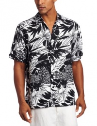 Cubavera Men's Short Sleeve Printed Woven Shirt