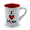 Enesco 4026593 Our Name Is Mud by Lorrie Veasey I Heart Mom 16-Ounce Mug, 4-1/2-Inch