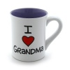 Enesco 4026595 Our Name Is Mud by Lorrie Veasey I Heart Grandma 16-Ounce Mug, 4-1/2-Inch