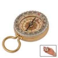 SE CC50B Glow-in-the-Dark Brass Compass