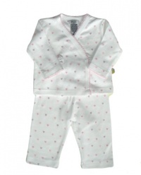 Noa Lily Kimono Set, Pink Hearts, 9 Months