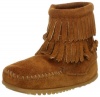 Minnetonka Double Fringe Moccasin Boot (Toddler/Little Kid/Big Kid)