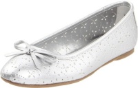 Nina Blossom Ballet Flat (Little Kid/Big Kid),Silver,4.5 M US Big Kid