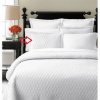 Martha Stewart Collection Bedding, Solid Diamond Standard Sham White