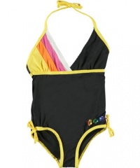 Pink Platinum Oahu Sunset 1-Piece Swimsuit (Sizes 4 - 6X) - black, 6x