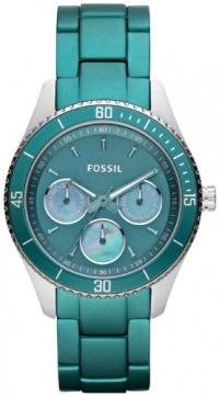 Fossil Stella Aluminum and Stainless Steel Watch Teal