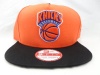 NBA New York Knicks 9Fifty Turnover Snapback 2 Tone Cap Hardwood Classic, Orange/Black