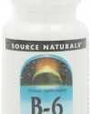 Source Naturals Vitamin B-6 100mg, 100 Tablets (Pack of 2)