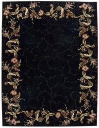 Nourison Rugs Julian Collection JL46 Black Round 8' x 8' Area Rug