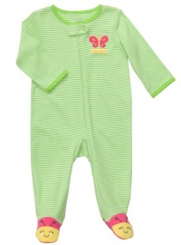 Carter's Daddy's Sweetie Butterfly Coverall (Sizes NB - 9M) - lime, 3 months