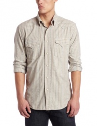 Lucky Brand Men's Gear Stripe Western Shirt