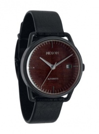 Nixon Mellor Automatic Watch Dark Wood/Black, One Size