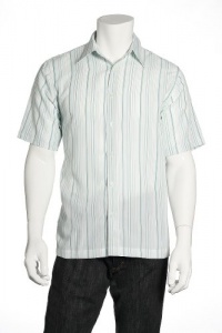 Via Europa Striped White Pure Camp Shirt