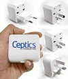 Ceptics Small Size Worldwide International Travel Plug Adapter Kit- 150+ Countries