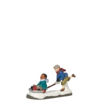 Department 56 Christmas in the City Village Shoveling Fun Accessory Figurine