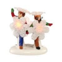 Department 56 Originial Snow Village Xmas Parade Marching Flakes Village Accessory, 2.76-Inch