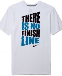 There's always room to keep going with this motivational graphic t-shirt from Nike.