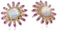 Betsey Johnson Paris is Always a Good Idea Gem Flower Stud Earrings