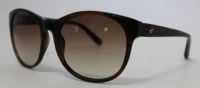 Kenneth Cole New York Sunglass Brown Round Fashion Plastic, Brown Gradient Lens KC7013 50F