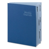 Smead Weekly Organizer, Letter Size, 6 Pockets, Navy, (89201)