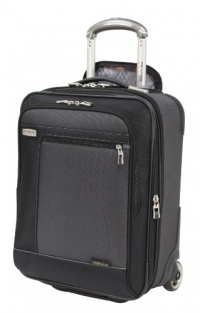 Ricardo Beverly Hills Venice Lite Luggage 17-Inch Expandable Universal Wheelaboard, Charcoal/Midnight Black