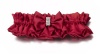 Diamond Red Bridal Garter for Wedding