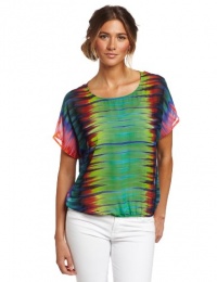 Vince Camuto Women's Sheer Mirror Rainbow Blouse