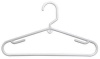 Tamor Plastics Corp. 6808/10WH.14 Cheerful Tubular Plastic Clothes Hanger, 10 pack, 16.375 x 9.25