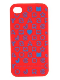 Marc Jacobs Stardust Logo iPhone Case Coral Red Multi