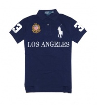 Polo Ralph Lauren Men Custom Fit Big Pony Logo T-Shirt - LOS ANGELES