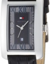 Tommy Hilfiger Men's 1710260 Classic Stainless Steel and Black Tank Watch