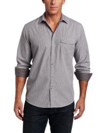 John Henry Men's Trend Modern Fit Check Shirt