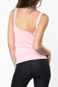 Ralph Lauren Womens Pink Cable Sweater In Small