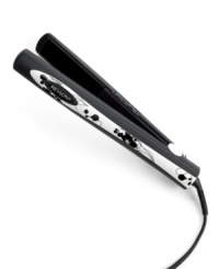 Straight stylin'! Your styler is decked out, too, in a statement-making black and white floral design that adds an attractive accent to your space. Built to tame even the most out-of-control hair, this designer straightener uses tourmaline ceramic technology to infuse a silky shine into your locks for a frizz-free look that lasts all day long. 2-year warranty. Model RVST2036FLW.