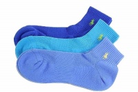 Polo Ralph Lauren Men's 3-Pack Technical Sport Socks (Sock 10-13; Fits Shoe 6-12.5, Blue Assorted)