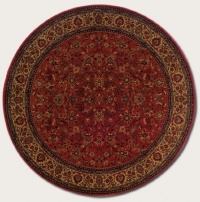 Couristan 3791/4872 Everest Isfahan/Crimson 5-Feet 3-Inch Round Rug