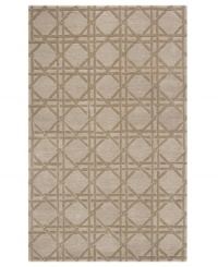 Just what you need to make your space unique. This handsome area rug features a distinctive latticework design, enhanced by textured hand-carving. Woven from plush, hand-tufted wool, the Delhi area rug offers style and softness fit for any decor.