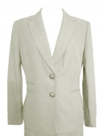 EVAN PICONE Plus Size 2PC Jacket/Pant Suit-KHAKI BEIGE-14