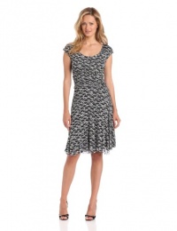 Weston Wear Women's Cap Sleeve Rachel Knit Printed Dress