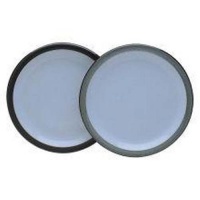 Denby Jet Grey Dinner Plates, Set of 4