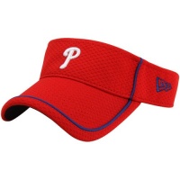 New Era Philadelphia Phillies Pop Up Adjustable Visor - Red