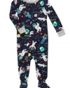 Carters Space Dog Zip Up Sleep & Play NAVY 12 Mo