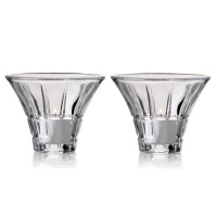 Mikasa Avenue 4-1/2-Inch Glass Votive Candle Holders, Set of 2