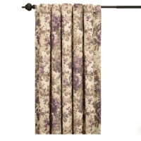 Sure Fit 121361609_PLUM Single Panel Chloe Rod Pocket Drape, 56 by 84-Inch, Plum