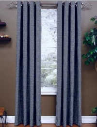 M & J Yardley Collection 52 x 84 Black-Out Window Panel Blue/Gray TWO PACK