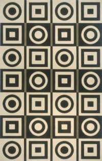 Area Rug 2x3 Rectangle Contemporary Black Color - Momeni Elements Rug from RugPal