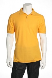 Club Room Solid Gold Bar Casual Polo Shirt